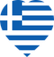 Greece Flat Heart