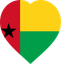 Guinea Bissau Flat Heart