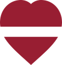 Latvia Flat Heart