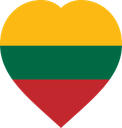 Lithuania Flat Heart