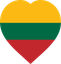 Lithuania Flat Heart