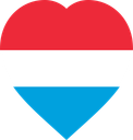 Luxembourg Flat Heart