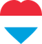 Luxembourg Flat Heart