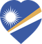 Marshall Islands Flat Heart