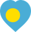 Palau Flat Heart