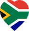 South Africa Flat Heart
