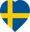 Sweden Flat Heart