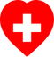 Switzerland Flat Heart