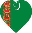 Turkmenistan Flat Heart