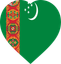 Turkmenistan Flat Heart