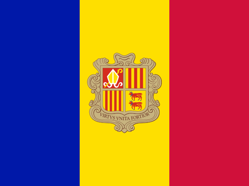 Andorra flag printable PDF