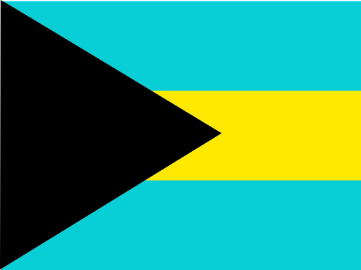 Bahamas flag printable PDF