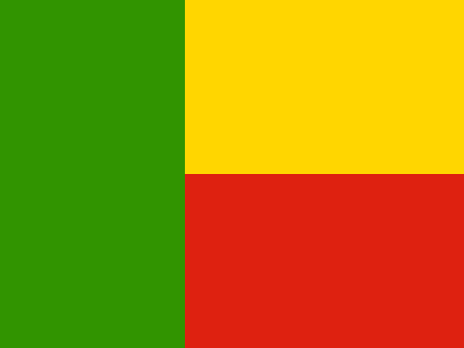 Benin flag printable PDF