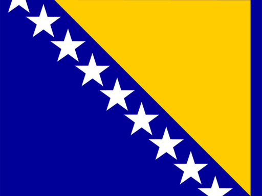 Bosnia And Herzegovina flag printable PDF