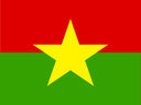 Burkina Faso Flat Rectangle