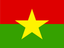 Burkina Faso Flat Rectangle