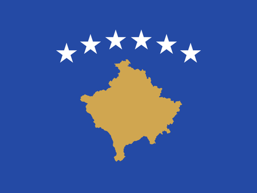 Kosovo flag printable PDF