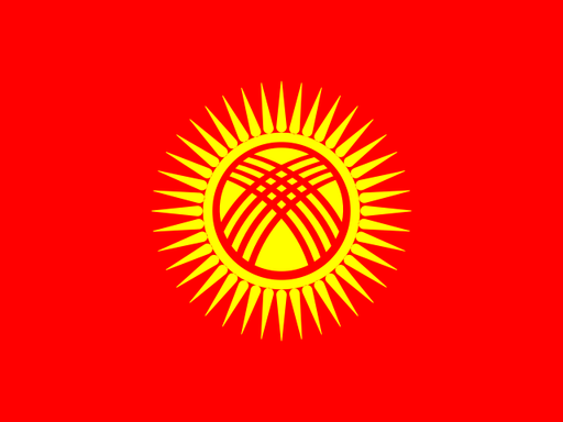 Kyrgyzstan flag printable PDF