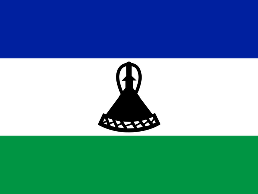 Lesotho flag printable PDF
