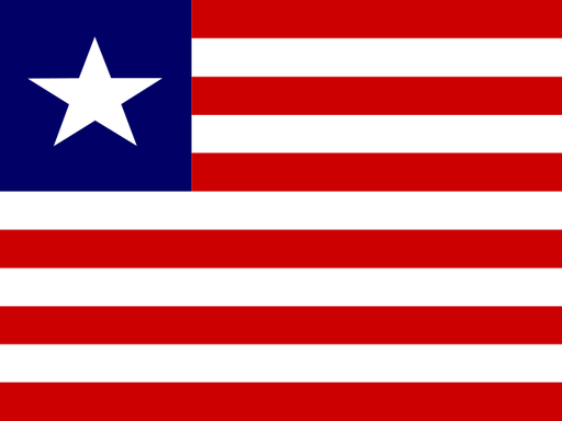 Liberia flag printable PDF