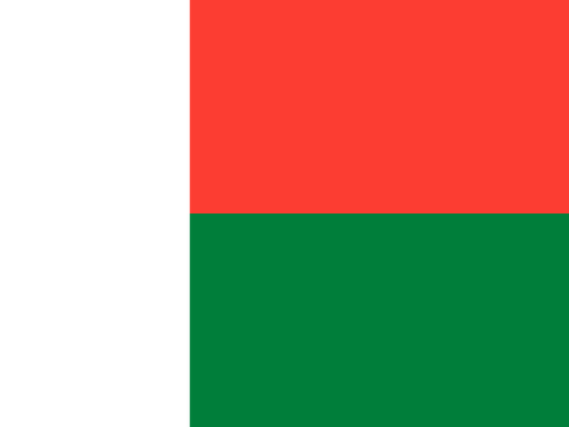 Madagascar flag printable PDF