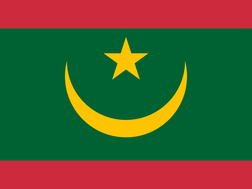 Mauritania flag printable PDF