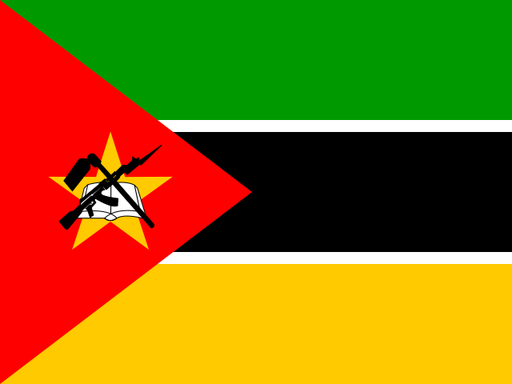 Mozambique flag printable PDF