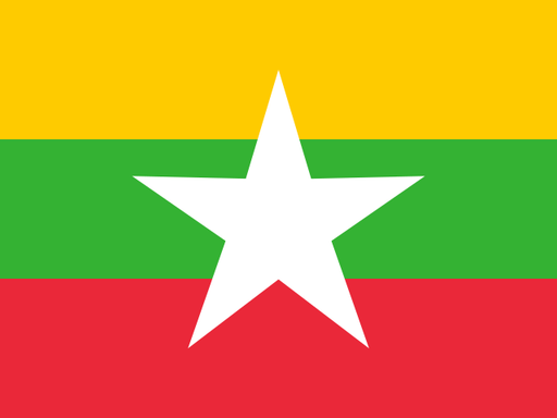 Myanmar flag printable PDF