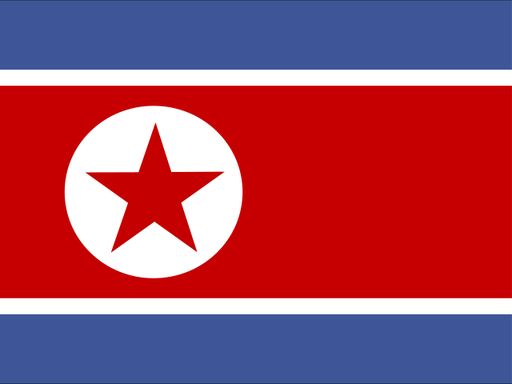North Korea flag printable PDF