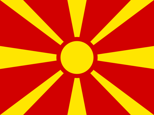 North Macedonia flag printable PDF