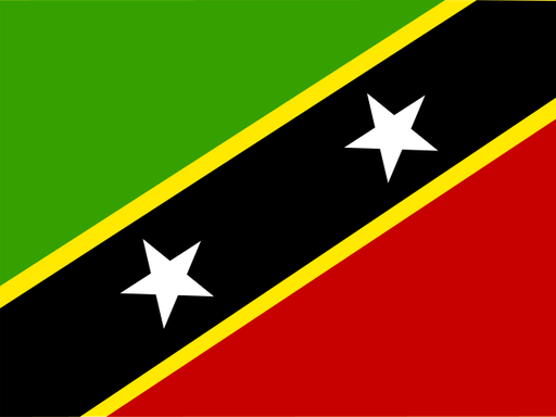 Saint Kitts And Nevis flag printable PDF