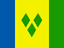 Saint Vincent And The Grenadines Flat Rectangle