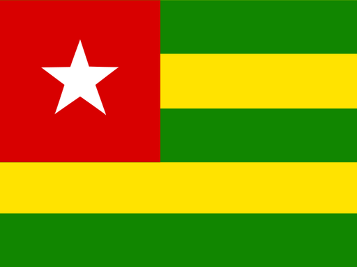 Togo flag printable PDF