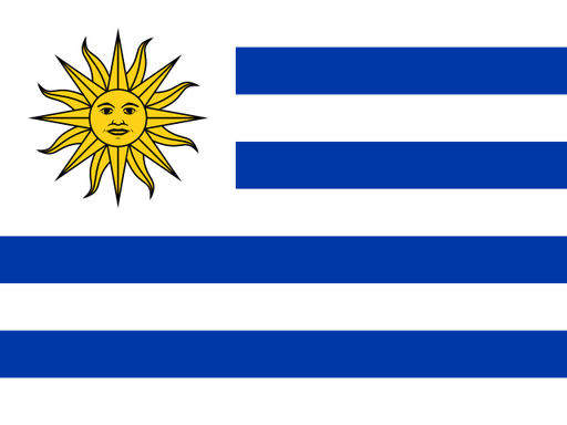 Uruguay flag printable PDF