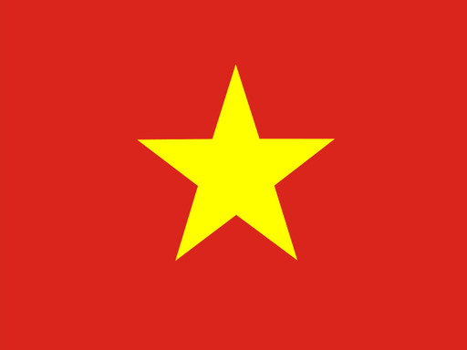 Vietnam flag printable PDF