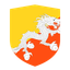 Bhutan Flat Shield