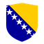 Bosnia And Herzegovina Flat Shield