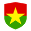 Burkina Faso Flat Shield