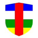 Central African Republic Flat Shield