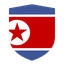 North Korea Flat Shield