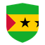São Tomé and Príncipe Flat Shield