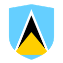 Saint Lucia Flat Shield