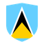 Saint Lucia Flat Shield