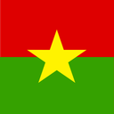 Burkina Faso Flat Square