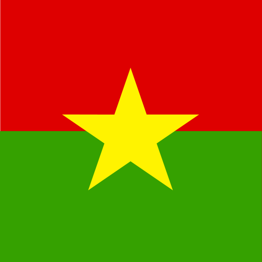 Burkina Faso Flat Square