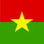Burkina Faso Flat Square