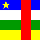 Central African Republic Flat Square