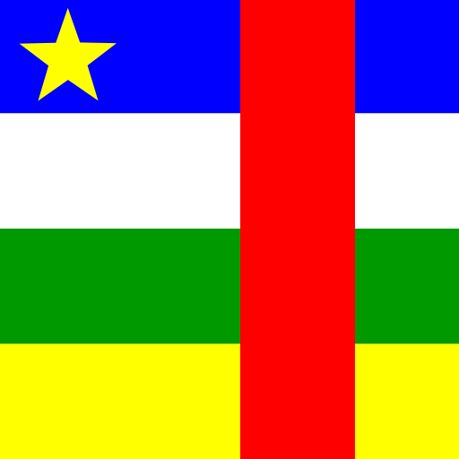 Central African Republic Flat Square