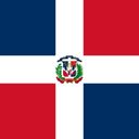 Dominican Republic Flat Square