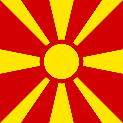 North Macedonia Flat Square